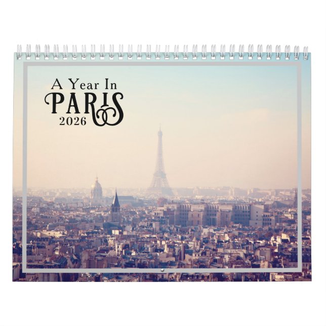 A Year in Paris 2026 Calendar Kalender (Omslag)