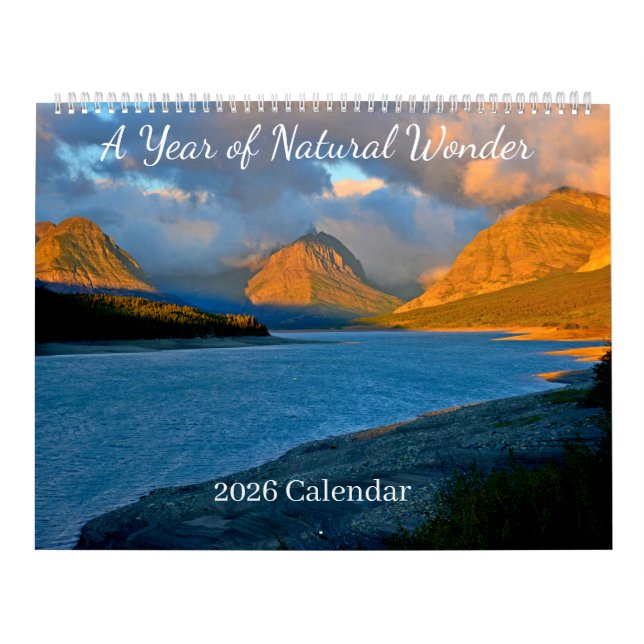 A Year of Natural Wonder 2026 Calendar Kalender (Omslag)