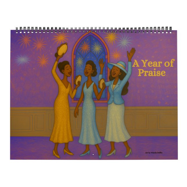 A Year of Praise African American Calendar Kalender (Omslag)