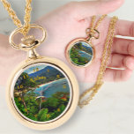 A Yelapa View 0828 Necklace Watch Armbandsur<br><div class="desc">Färglägga "A Yelapa View 0828"-samlingen Anpassa på produktsidan eller klicka på anpassningsknappen om du vill ha fler designalternativ. Designat och skapat från min målning "A Yelapa View 0828" som fångade synen när man gick ner väg till stranden i den lilla bukten i Jelapa från Casa Bajia Bonita Hotel som ligger...</div>