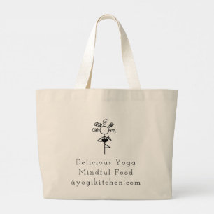 A Yogi Kitchen Large Tote Jumbo Tygkasse