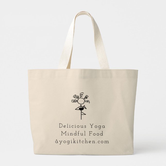 A Yogi Kitchen Large Tote Jumbo Tygkasse (Baksida)