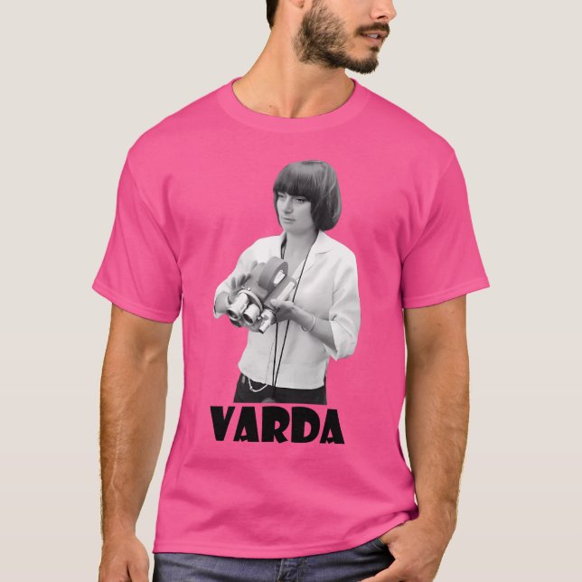 A Young Agnes Varda (med Namn) T Shirt (Framsida)