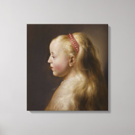A Young Blonde Girl (av Jan Lievens) Canvastryck