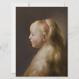 A Young Blonde Girl (av Jan Lievens) Kort