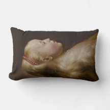 A Young Blonde Girl (av Jan Lievens) Lumbar Pillow