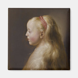 A Young Blonde Girl (av Jan Lievens) Magnet