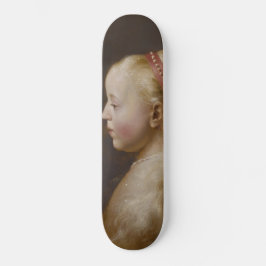 A Young Blonde Girl (av Jan Lievens) Mini Skateboard Bräda 18,5 Cm