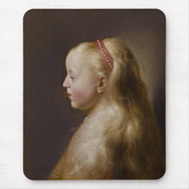 A Young Blonde Girl (av Jan Lievens) Musmatta (Framsidan)