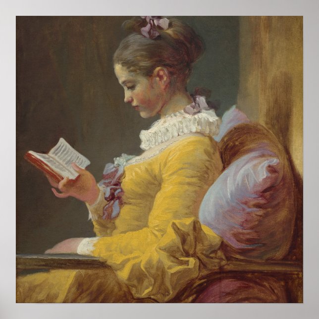 A Young Girl Reading Poster (Framsidan)
