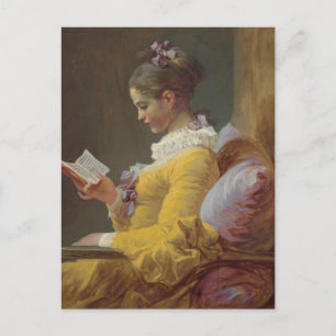 A Young Girl Reading Vykort