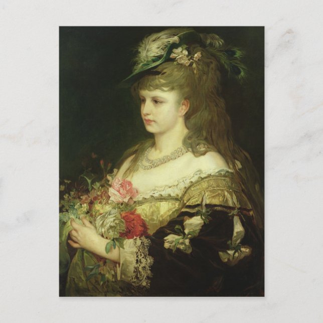 A Young Girl Vykort (Framsida)