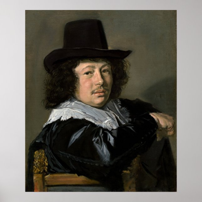 A Young Man - Frans Hals Fine Art Poster (Framsidan)