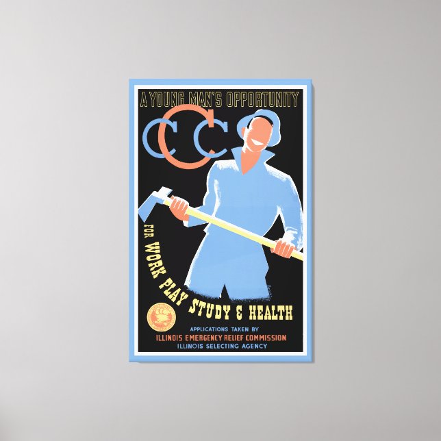 A Young Man's Opportunity - L Canvastryck (Framsida)