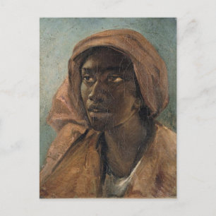 A Young Negro Woman by Gericault Vykort