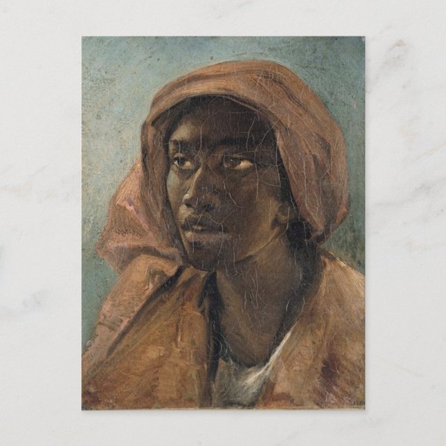 A Young Negro Woman by Gericault Vykort (Framsida)