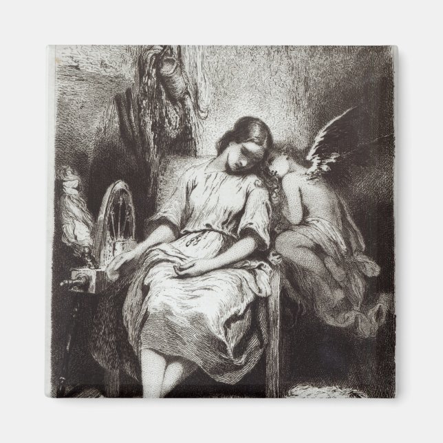 A Young Woman Dozing with an Angel Magnet (Framsidan)