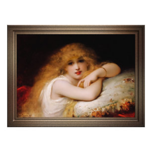 A Young Woman of Leisure av Pierre Coomans Fototryck