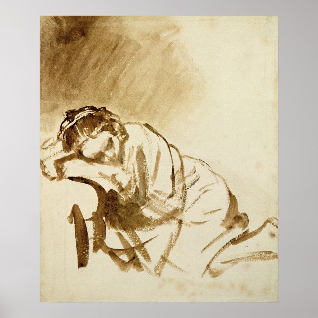 A Young Woman Sleeping c.1654 Poster (Framsidan)
