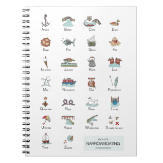 A-Z av smalnande bärbar dator Anteckningsbok