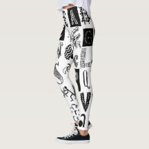 A-z Bokstäver Athleisure Leggings