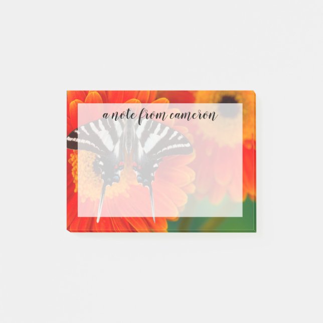 A Zebra Swallowtail Butterfly Post-it Block (Framsida)