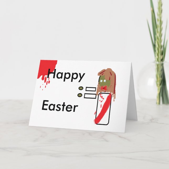 A zombie Jesus Påsk Helgkort (Framsida)