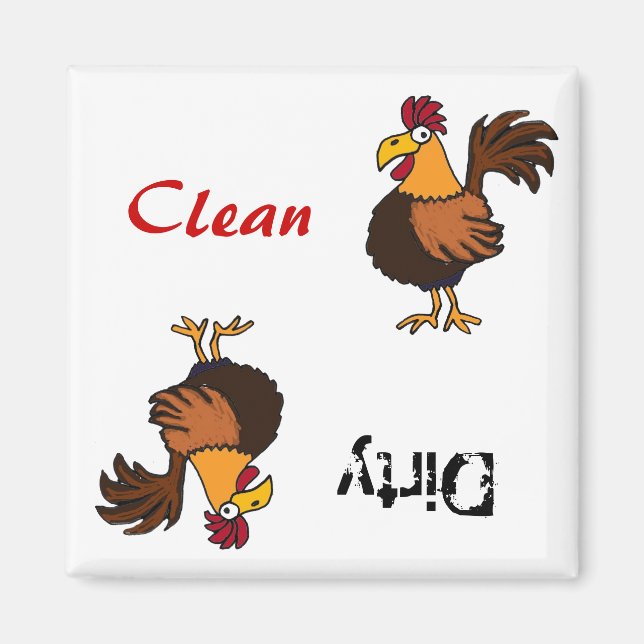 AA- Funky Tupp Dishwasher Magnet (Framsidan)