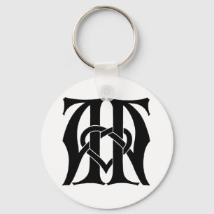 Aa-Monogram Nyckelring
