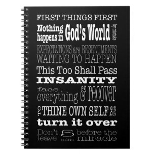 AA Ord & Slogans 1 Anteckningsbok