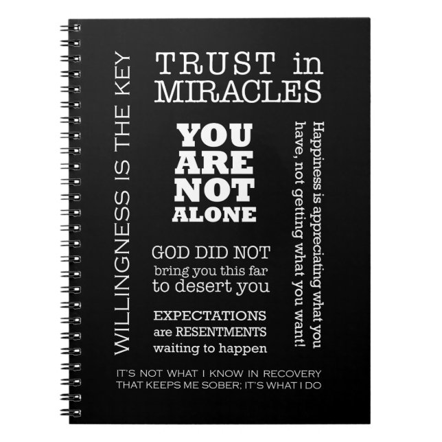 AA Ord & Slogans 3 Anteckningsbok (Framsidan)