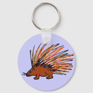 AA skraj Porcupine Keychain Nyckelring