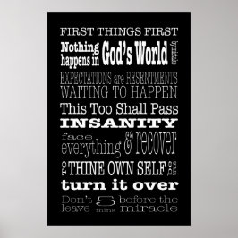 AA Slogans & Ord 1 Poster