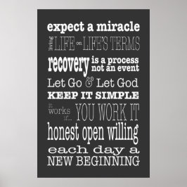 AA Slogans & Ord 2 Poster