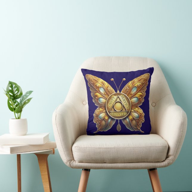 AA Symbol Butterfly och Prayer Kudde (Stol)