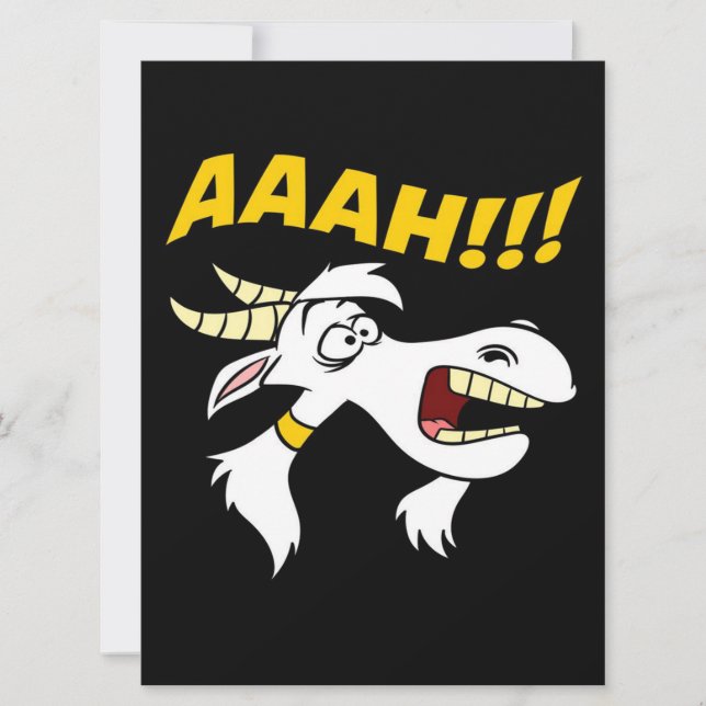 AAAH! Lustigt skrikande get| Goat älskare (Framsida)