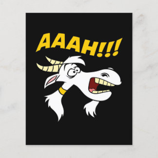 AAAH! Lustigt skrikande Goat Humor Meme|