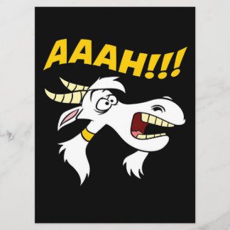 AAAH! Lustigt skrynkande get Humor Meme| Goat Älsk Meny