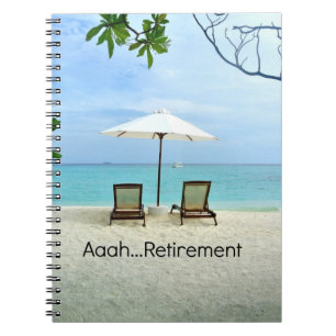 Aaah..Pension, avslappnande på stranden Anteckningsbok