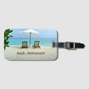 Aaah..Pension, avslappnande på stranden Bagagebricka