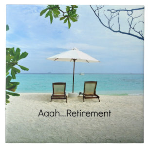 Aaah..pension, Avslaxning vid stranden Kakelplatta