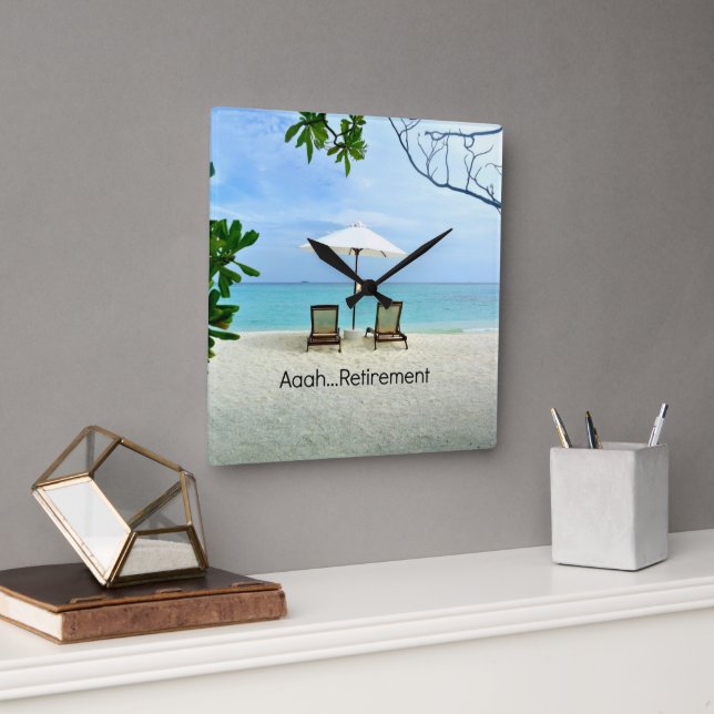 Aaah.. Pension Fyrkantig Klocka (Kontor)