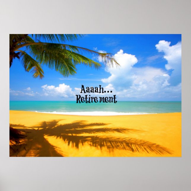 Aaah..pension och avslappning poster (Framsidan)