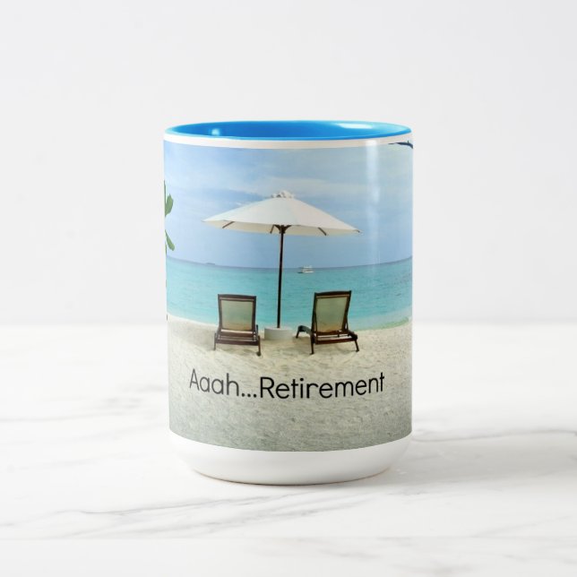 Aaah.. Pension Två-Tonad Mugg (Center)
