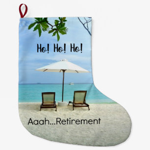 Aaah...pensionering, Avslappnad på stranden Stor Julstrumpa