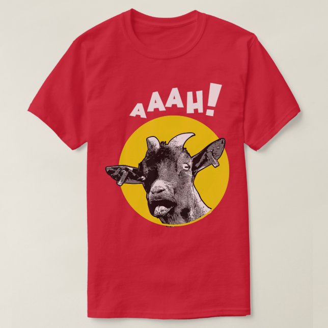 Aaah Screaming Goat Goat Tee Farm Tee Animal (Design framsida)