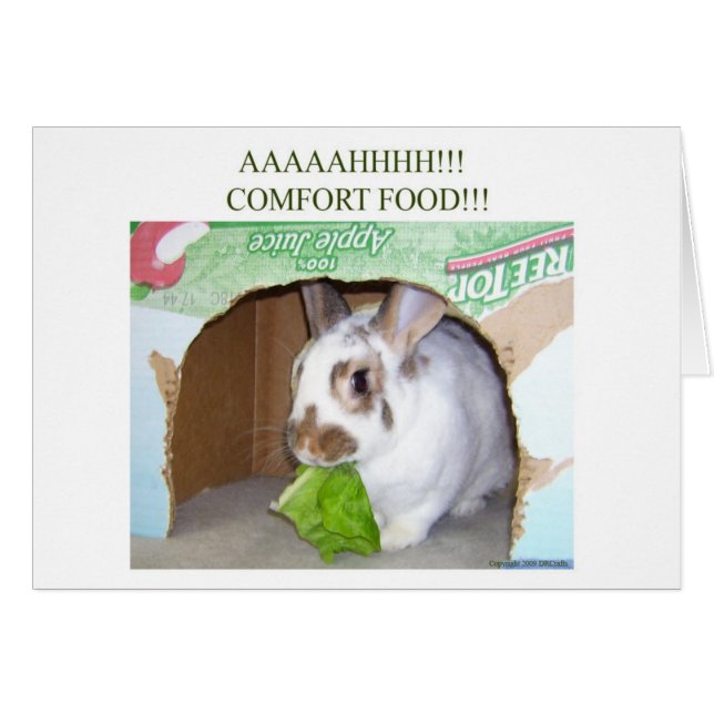 AAAHHHH! Komfort mat! Hälsningskort (Framsidan Horizontal)