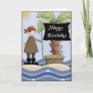 Aaargh Matey Birthday-hälsningskort Kort
