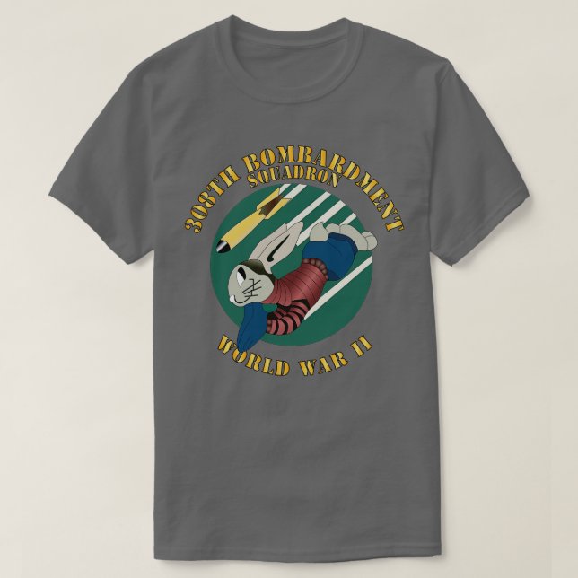 AAC 308th Bombardment Squadron WWII X T Shirt (Design framsida)
