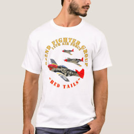 AAC - 332nd Fighter Group - 12:e AF - Red Svan T Shirt